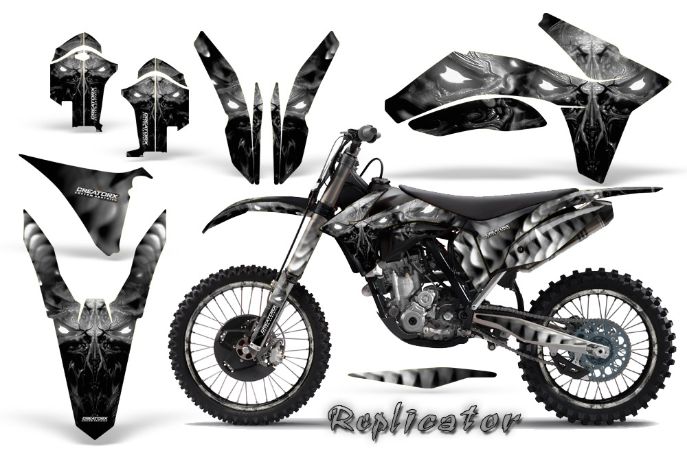 KTM C7 2011 Graphics Kit Replicator Silver NP Rims